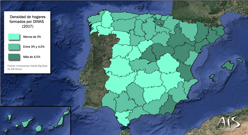 Un 4% de los hogares españoles son DINKs