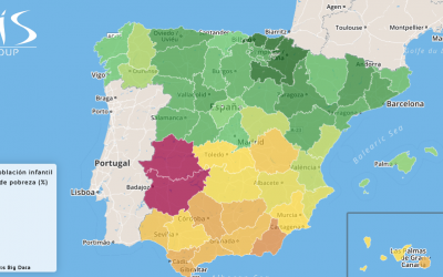 El mapa de la pobreza infantil en España